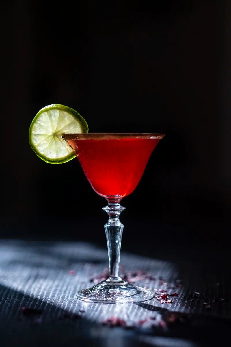 Winter Hibiscus Margarita cocktail