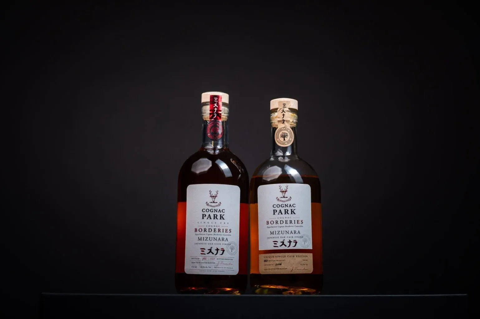 Cognac Park Mizunara Oak Finish bottles