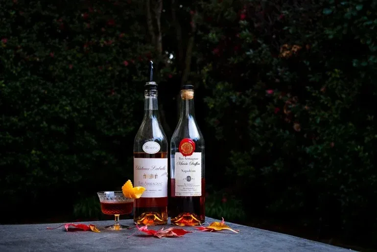 Armagnac bottles for mixing cocktails