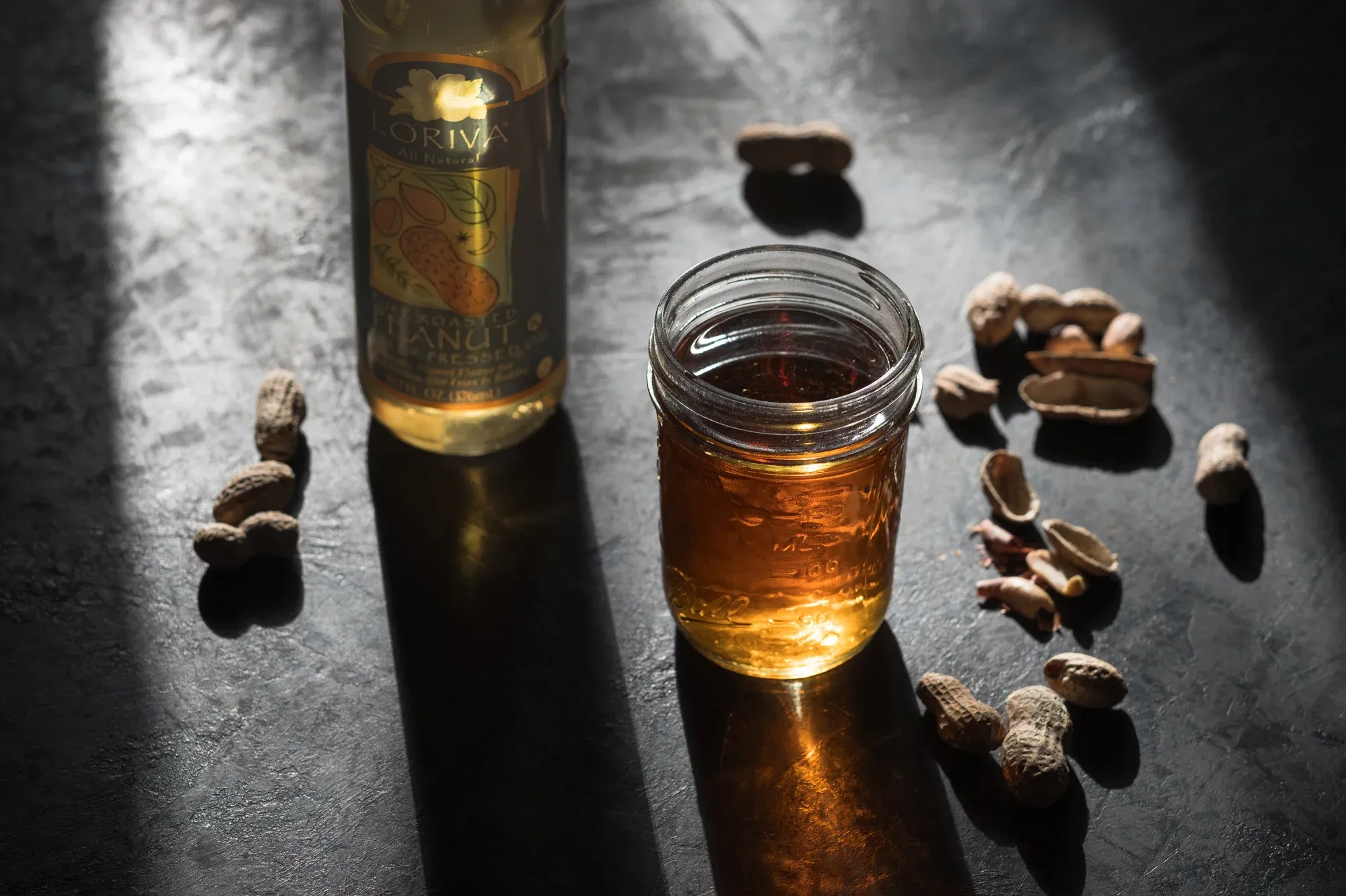 Bacon and peanut butter pairing with the cocktail