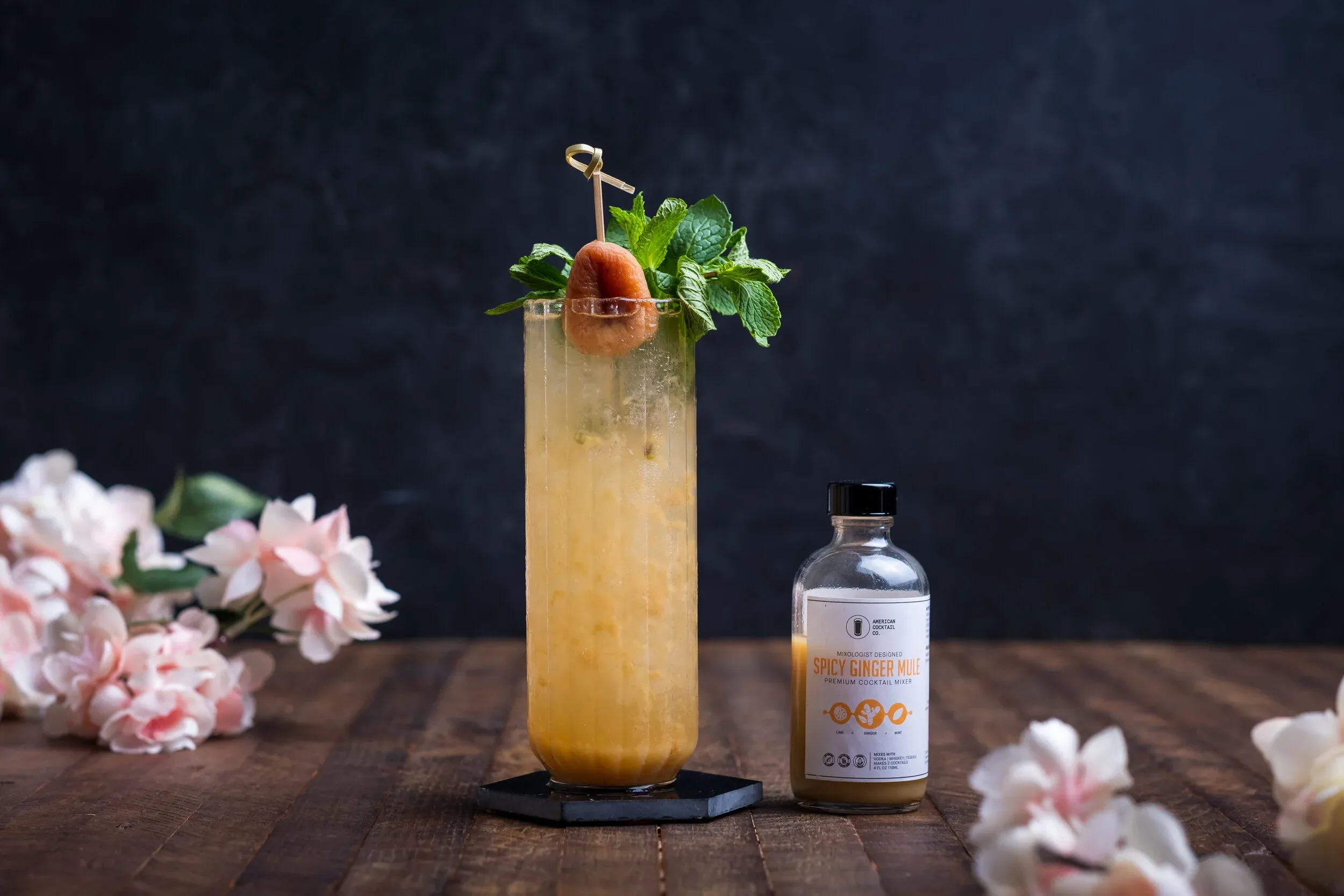 Apri-caught Showers cocktail preparation