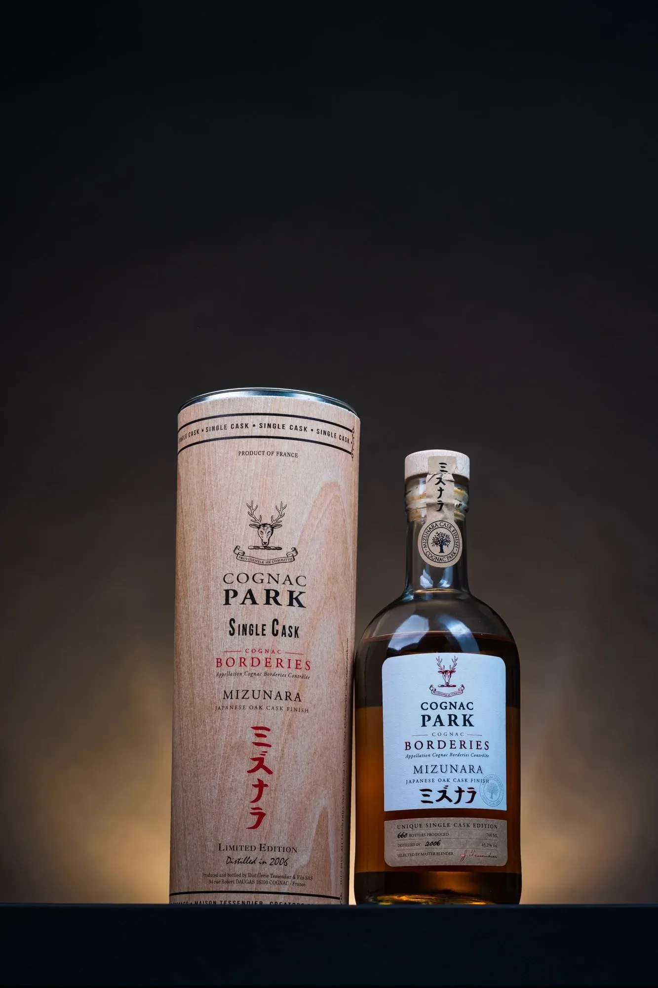 Cognac Park label closeup