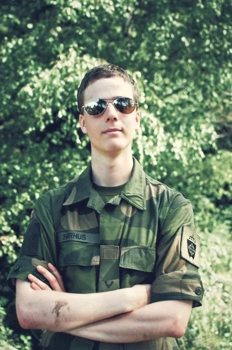 Sindre Sorhus during his time in the military