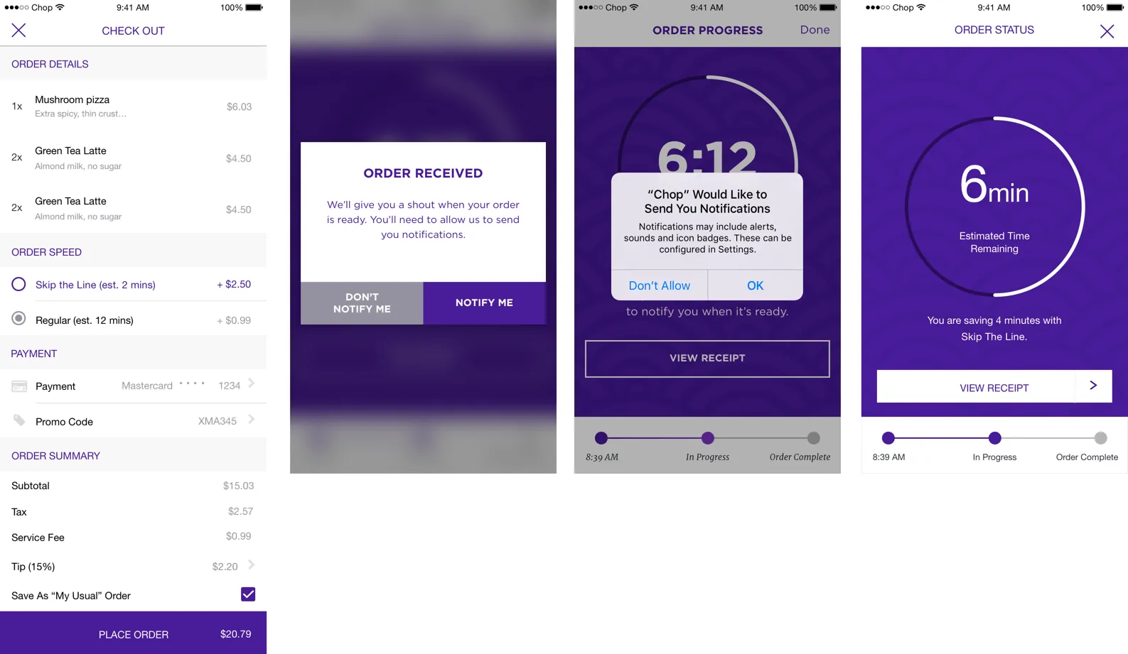 Chop design iteration two variation with background image