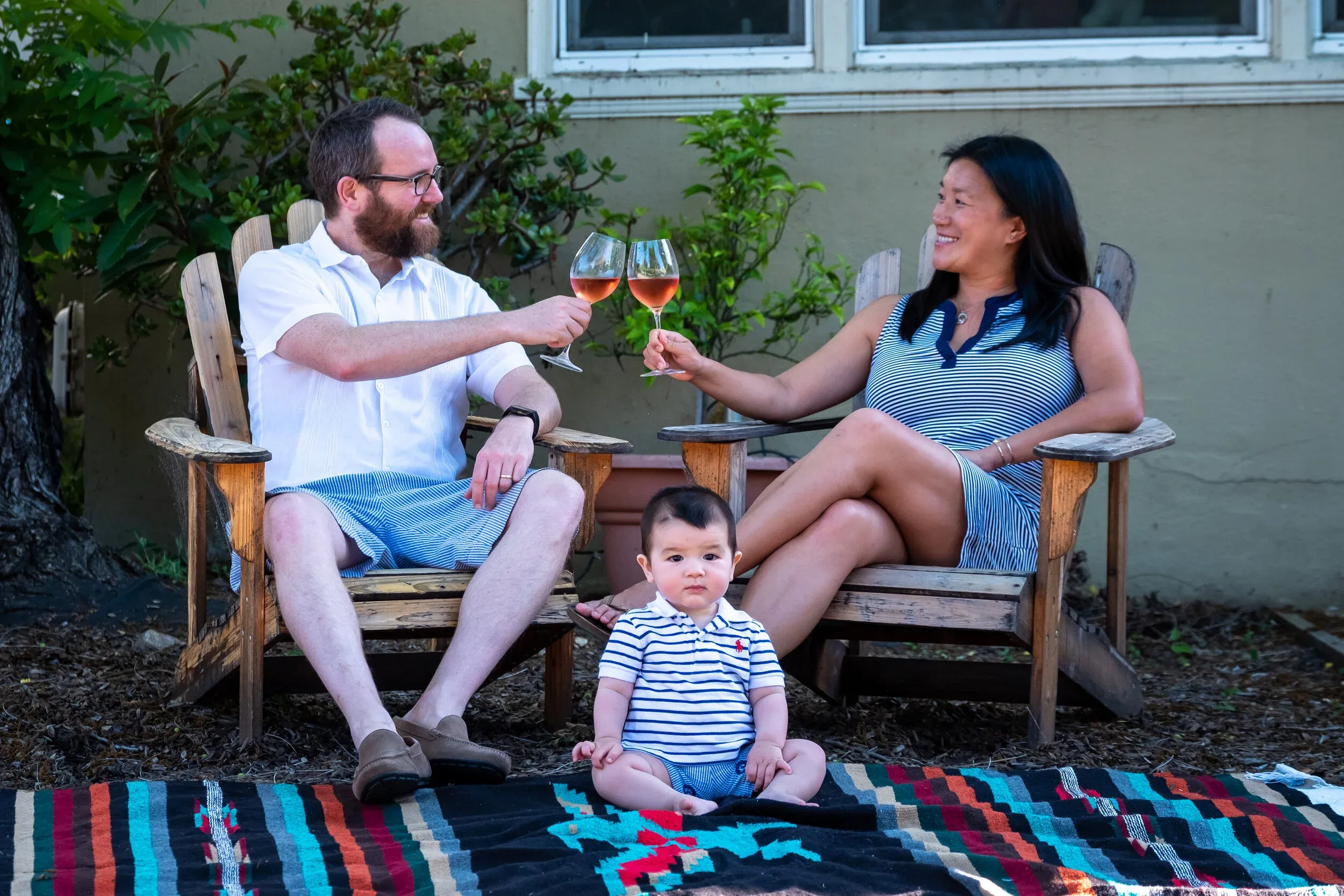 Family welcoming a new baby in Palo Alto