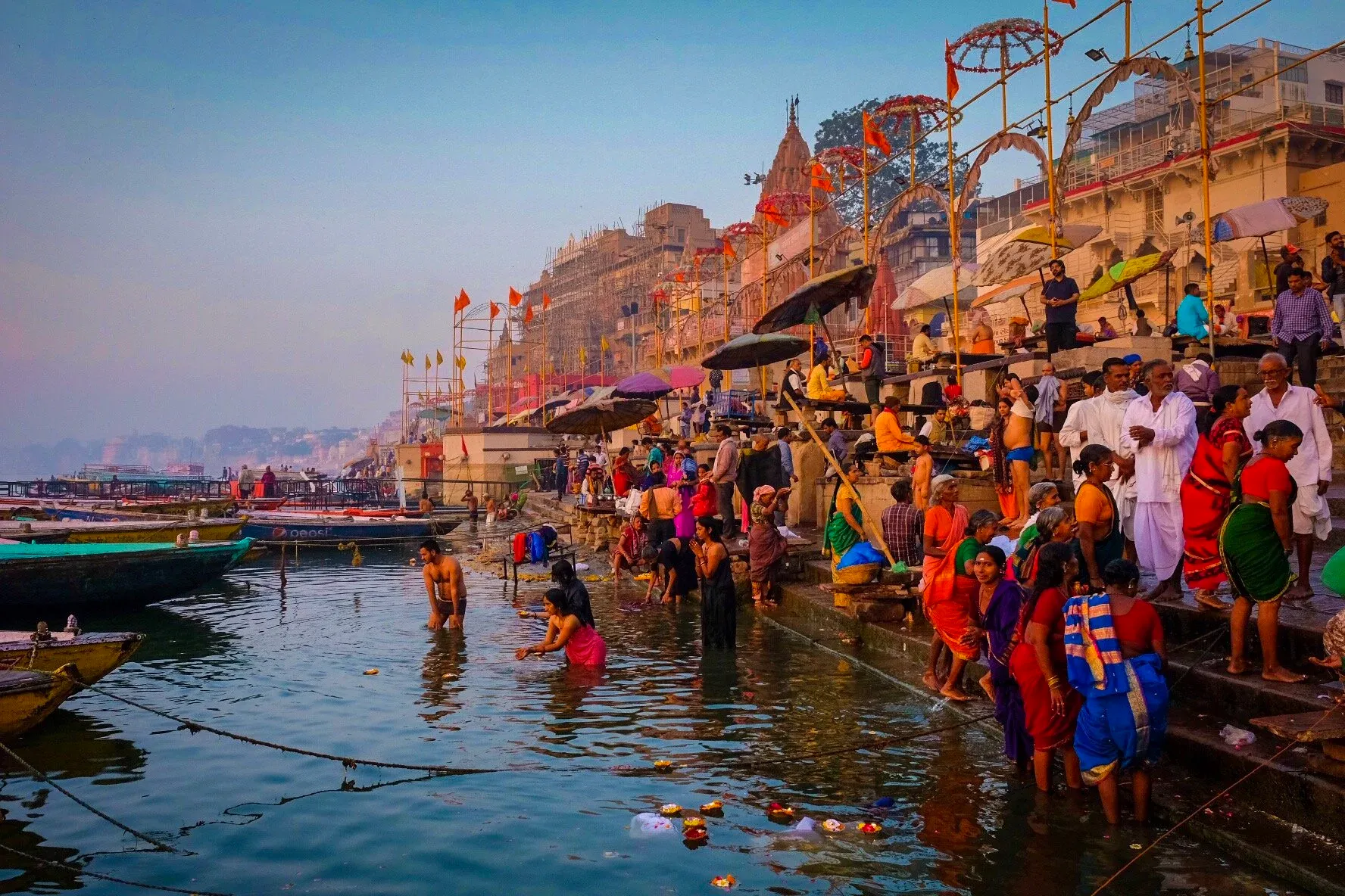 Morning ritual at the Ganga River
