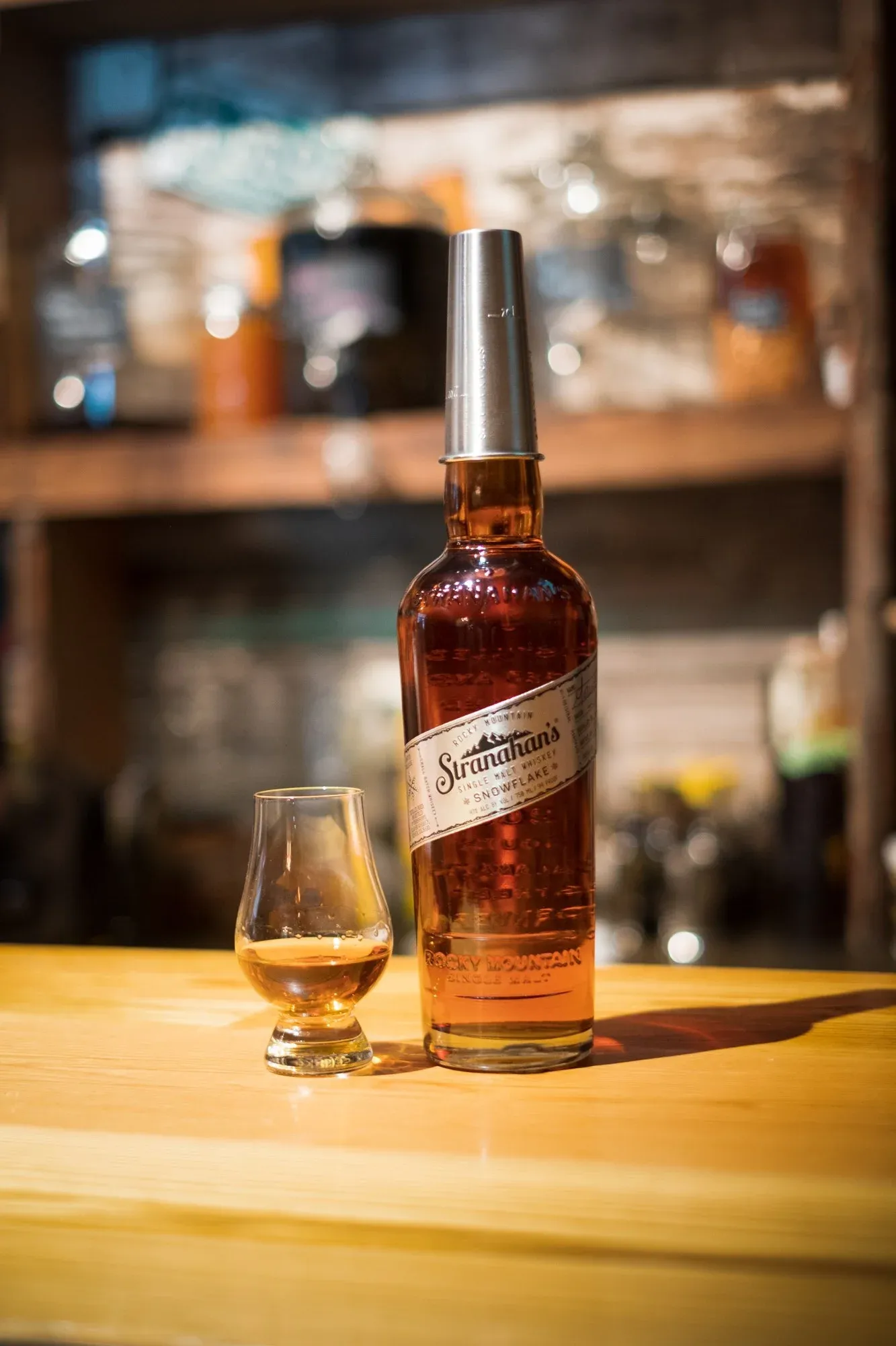 Stranahan's whiskey tasting flight