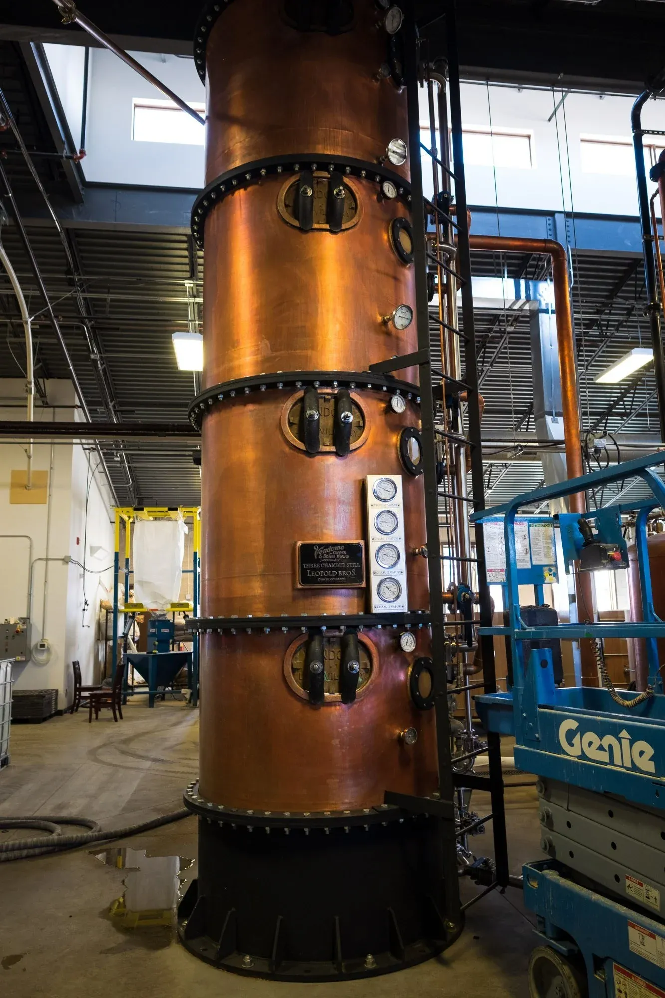 Three chamber still at Leopold Bros