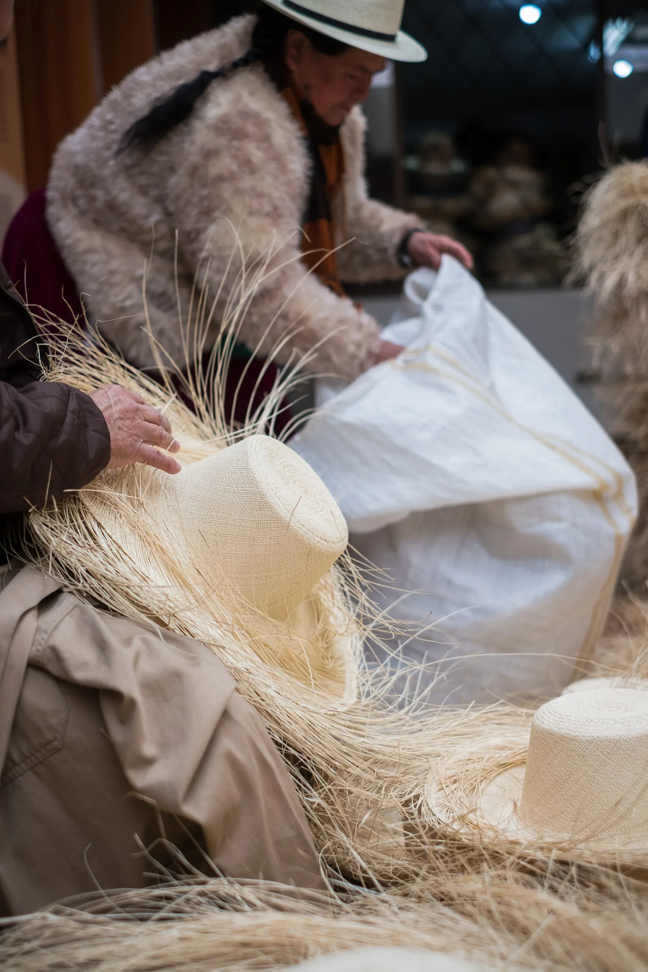 Panama hat making at Homero Ortega in Cuenca