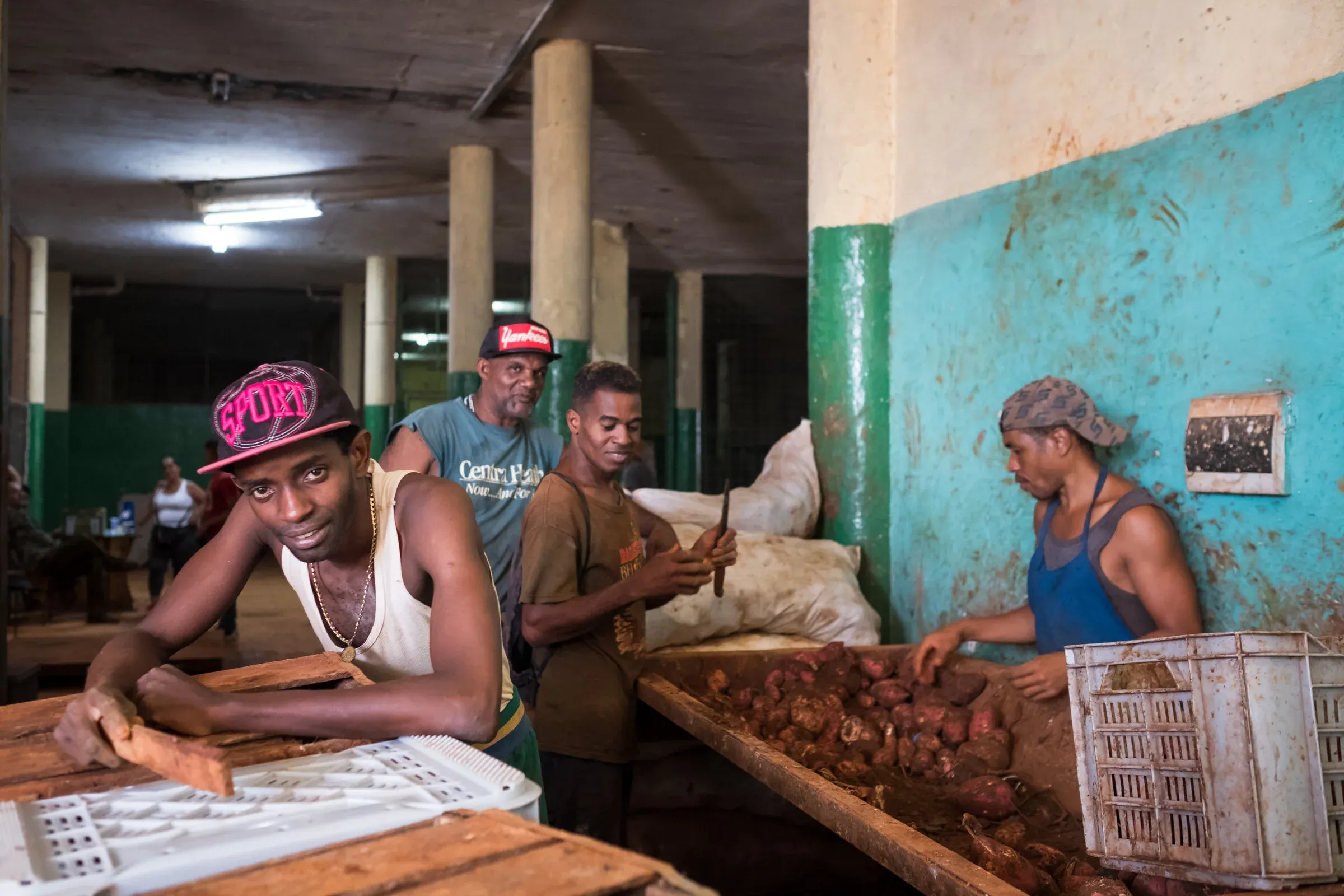 Street marketplace in Havana