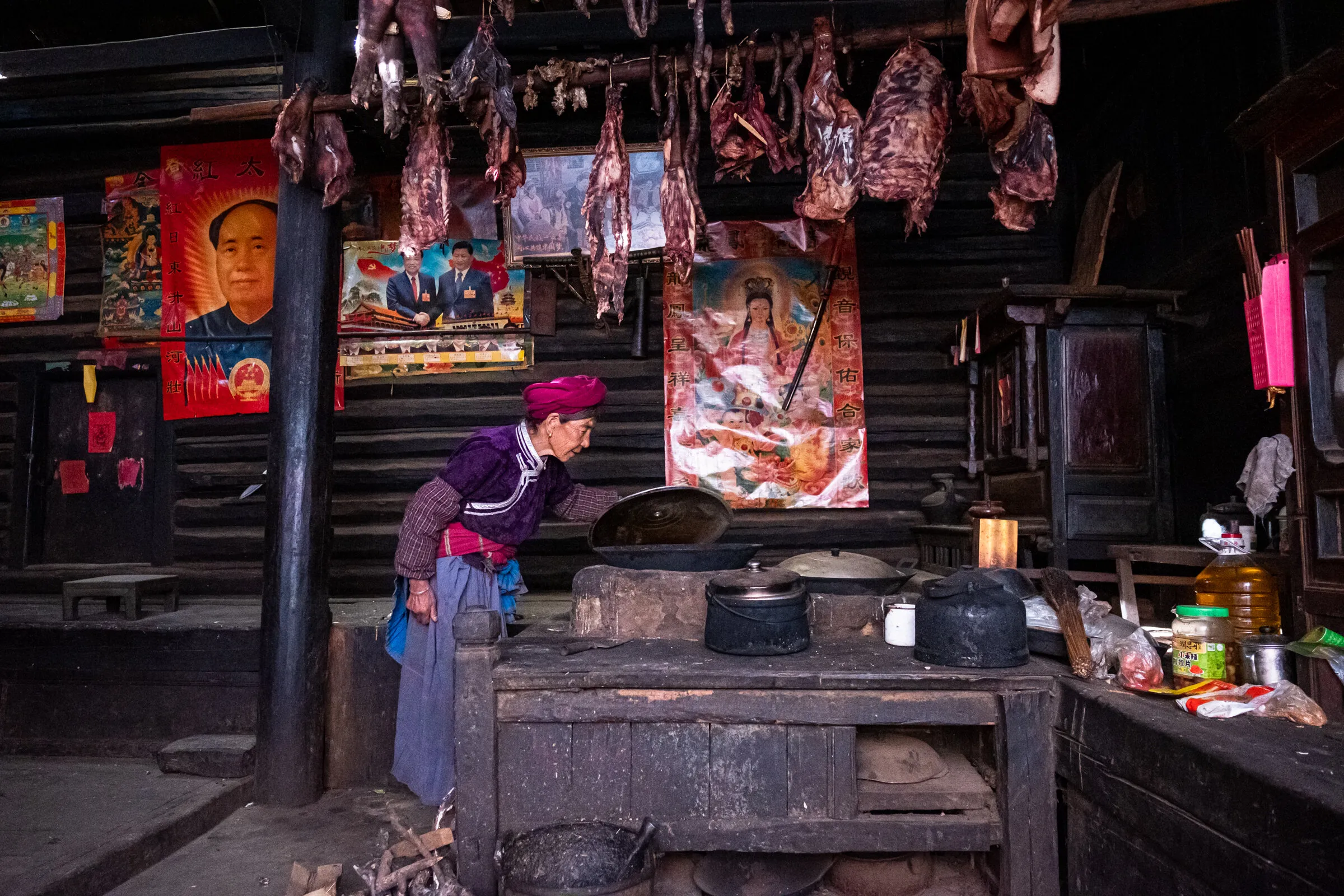 The gate to birth and death in a Mosuo grandmother's house