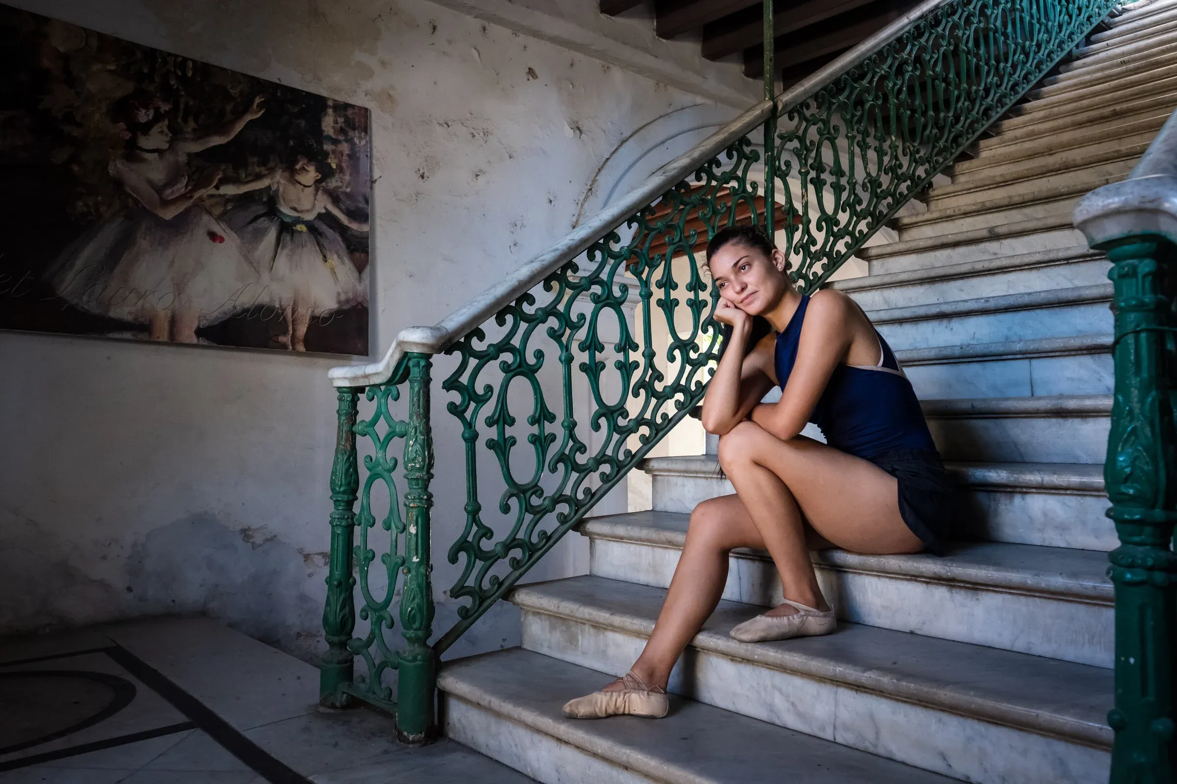 Ballet students practicing at Laura Alonso's school