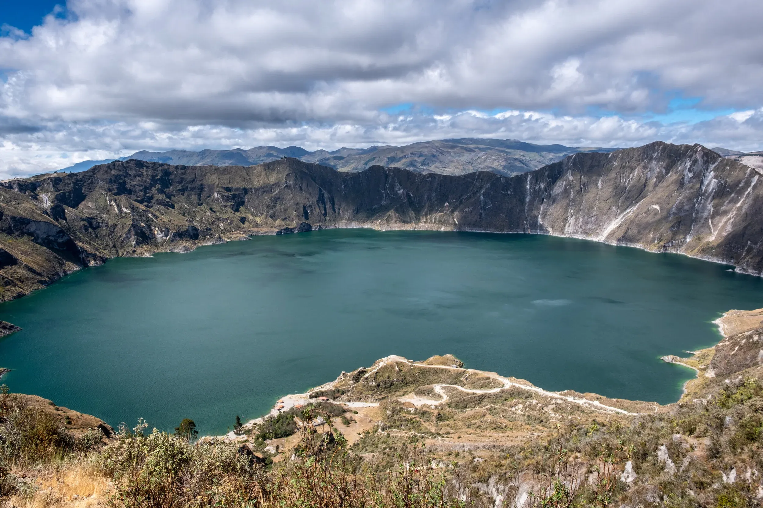 Quilotoa Lake caldera