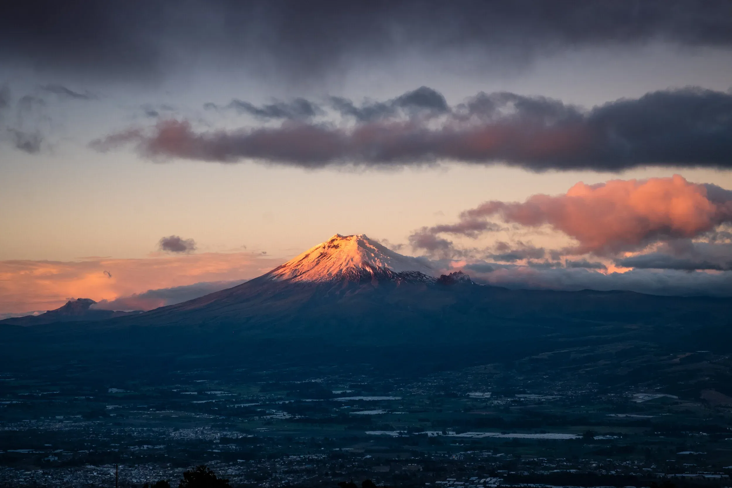 Cotopaxi volcano from a distance