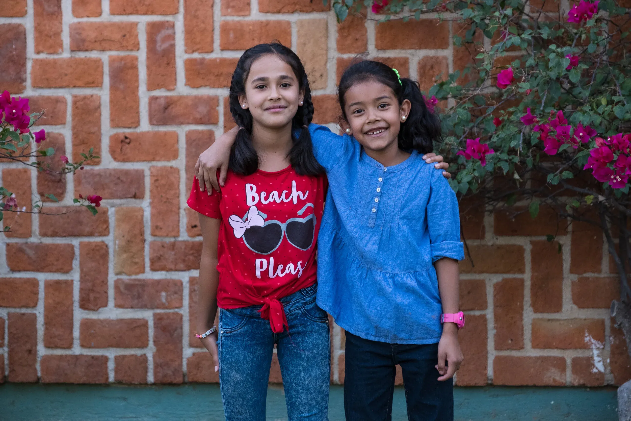 Visiting a local orphanage near Patrón