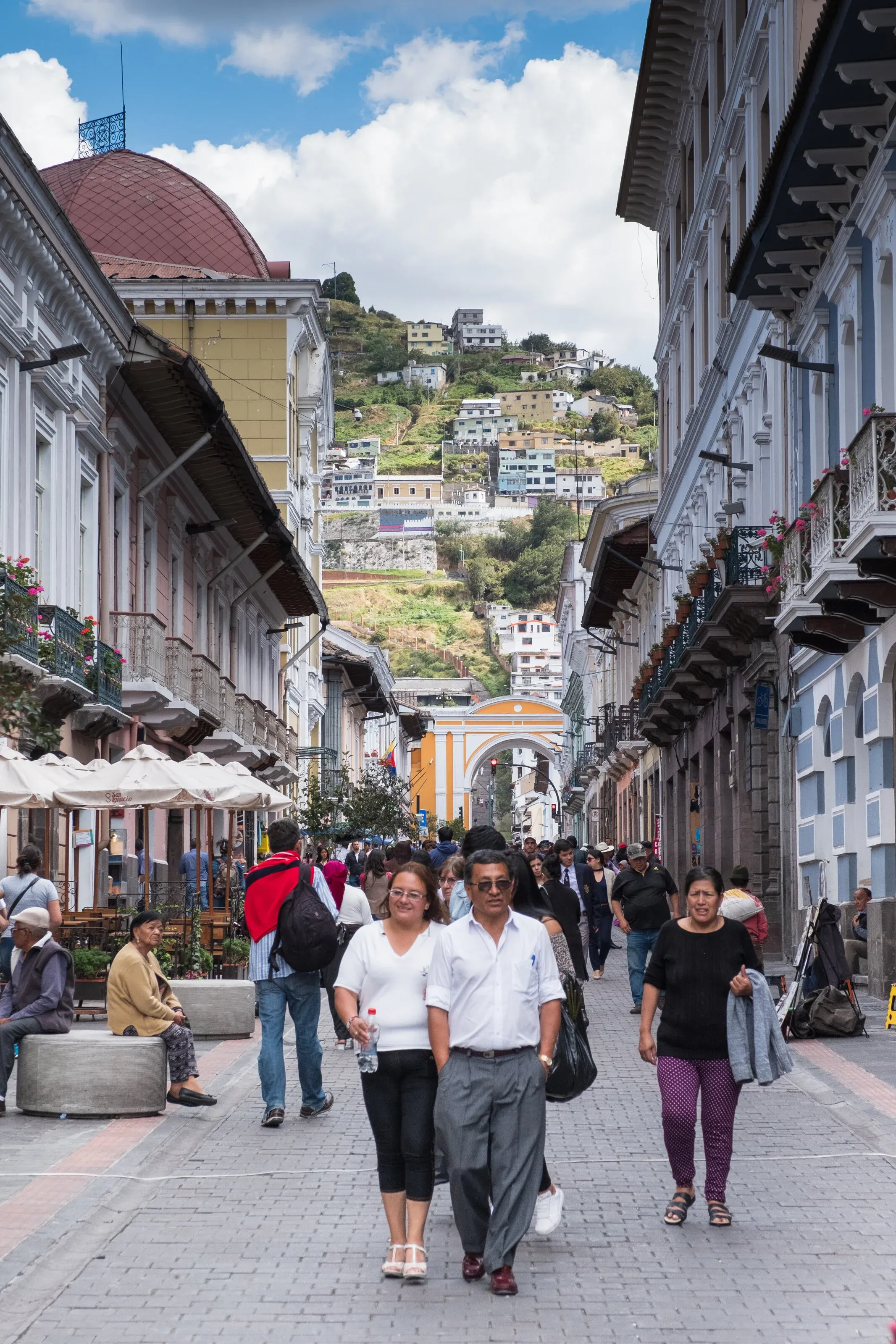 Quito old town architecture